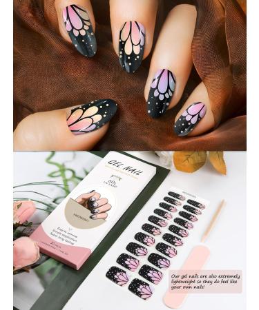 Kalolary Gel Nail Polish Strips Semi Cured Nail Gel Art Sticker Waterproof Full Nail Wraps Decal Sets with Nail File and Stick for Women Girls Nail Art Decor (UV/LED Lamp Required) (14) - Buy Online on GoSupps.com