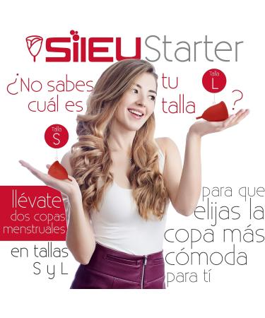 Sileu Menstrual Cup Bell - Soft Beginner Cup for Normal & Severe Flow - Size S & L - Eco-Friendly Alternative to Women's Bandages - Transparent - Buy Online on GoSupps.com