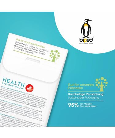 Buy Biped Health Heel Pads - Self-Adhesive Cushions for Too Big Shoes | Anti-Slip Heel Protectors in Beige/Black - Prevent Blisters & Wounds - Buy Online on GoSupps.com