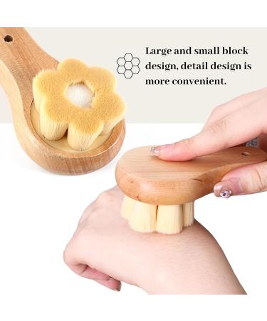 Caliee Manual Facial Cleansing Brush - Ultra Soft Wooden Face Brush for Men & Women - Exfoliator & Makeup Applicator for Deep Pore Cleaning | International Shipping Available - Buy Online on GoSupps.com