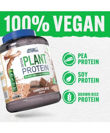 Applied Nutrition Critical Plant Protein Chocolate 1800g Chocolate 1800g - Buy Online on GoSupps.com