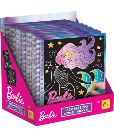 Lisciani Barbie Scratch Mermaid Sketchbook - Magical Coloring & Decorating Book for Girls 4+ | Creative Play with Multi-Colored Pages - Buy Online on GoSupps.com