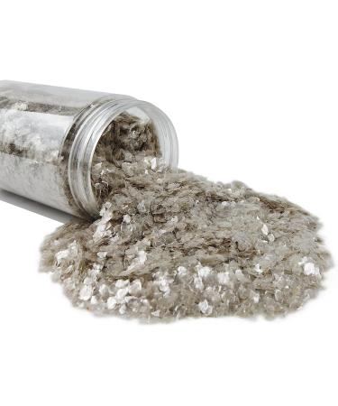 TWINKLING Natural Colored Mica Flakes - Gilding Flakes for DIY Resin Art, Nail Art, Painting, Jewelry Making - Snow White, 2-4mm - Buy Online on GoSupps.com