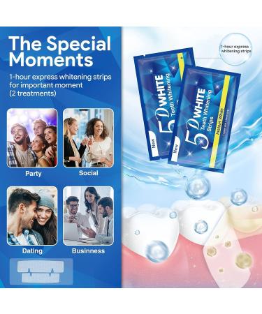 Teeth Whitening Strips: 7 Sensitive White Strips + 2 Powerful Instant Whitening Strips for Teeth Whitening Effective and Safe Teeth Whitening Strips  - Buy Online on GoSupps.com
