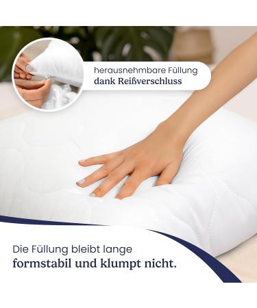 Gentle North 40x40 cm Decorative Pillow Set - Zippered Cushion for Bed & Sofa - kotex Washable up to 60 C - White - 2 Pack - Buy Online on GoSupps.com