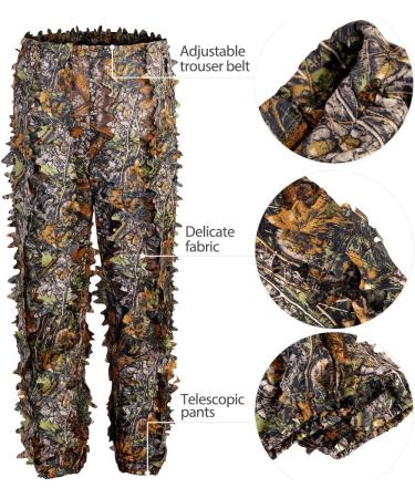 SCYLFEHDP Ghillie Suit - 3D Leafy Camo Suit for Men, Turkey Hunting, Lightweight Outdoor Gear - L (Fit Tall 5.9-6.2ft) - Buy Online on GoSupps.com