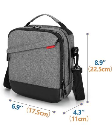 CURMIO Insulin Cooler Bag - Insulated Diabetic Travel Case for Medicine Storage, Gray - Buy Online on GoSupps.com