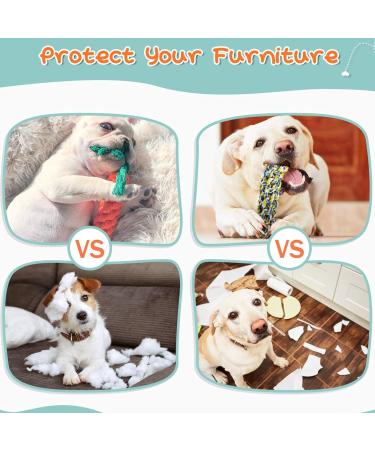 BoxaWay Large Tough Chew Toys for Aggressive Chewers Small & Large Breed Heavy Duty Dental Rope Toys Kit for Medium Dogs Knotted Indestructible Cotton Puppy Teething Chew Tug Toy Set of 11 11 Piece - Buy Online on GoSupps.com