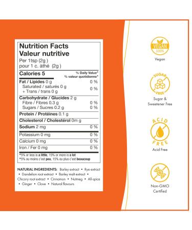 Nummy Creations Pumpkin Spice Instant Caffeine-Free Coffee Alternative - 150 Cups Dandelion & Chicory Coffee Substitute 10.58oz - Buy Online on GoSupps.com
