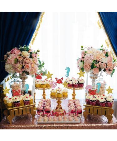 24 PCS Ocean Sea Theme Cupcake Toppers Sea Theme Birthday Party Cupcake Picks Dessert Decorations Supplies Baby Shower Birthday Anniversary Party Supplies - Buy Online on GoSupps.com