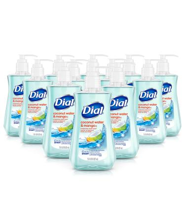 Dial Liquid Hand Soap Coconut Water & Mango 7.5oz (Pack of 12)