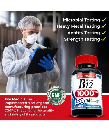 FITO MEDIC'S Lab | Vitamin b12 | 1000 mcg | 150 Servings | b12 | b12 Vitamins | b12 1000 mcg | Ultra high Absorption. - Buy Online on GoSupps.com