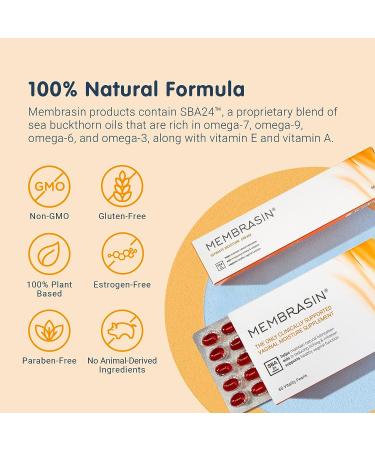Membrasin 30 Day Supply: Natural Estrogen-Free Oral Supplement & Vulva Cream for Women - Buy Online on GoSupps.com