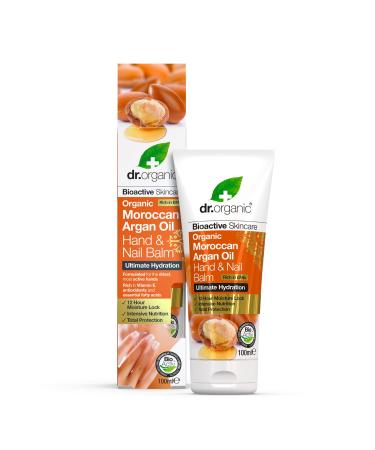 Dr. Organic Argan Hand & Nail Balm 100 ml 1Pack (1 x 100 ml)