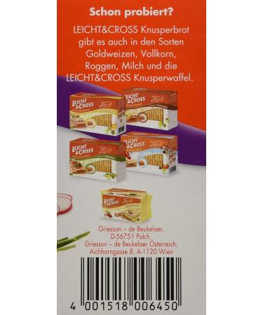 LEICHT&CROSS Crispy Bread Vital - Pack of 8 (8 x 125g) | Premium International Shipping - Buy Online on GoSupps.com
