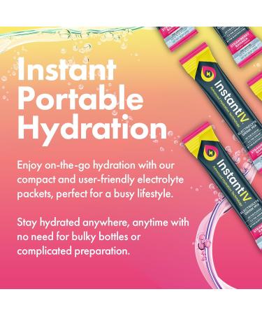 Electrolytes Powder - 3X Electrolytes,1/2 Sugar with Vitamin C, B3, B6, Electrolytes Powder Packets for Hydration, Recovery & Immunity, Vegan & Gluten Free | Strawberry Banana - 12 Packets Strawberry Banana 5.25 Pound (Pack  - Buy Online on GoSupps.com