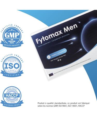 Fyto max Men Libido and Men's Reproduction Fertility Booster Food Supplement Vitamins Minerals Zinc Selenium Coenzyme Q10 Tribulus Maca Guarana - 30 Tablets - 1 Month - Buy Online on GoSupps.com