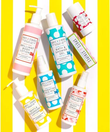 Girls' Starter Skincare Set - Spots & Stripes: Natural Essentials for Teen Skin with Virgin Coconut & Kanuka - Combats Blemishes - 150ml Cleanser + 15g Super Balm - Buy Online on GoSupps.com
