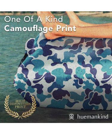 Huemankind Camo Inflatable Lounger: Upgrade Your Camping, Pool, and Festival Gear - Portable Blow Up Couch, Hiking Chair, Inflatable Sofa - Pink - Buy Online on GoSupps.com