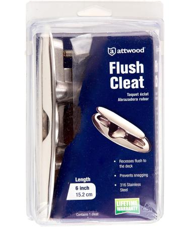 Attwood 66516-1 Retractable Stainless Steel Boat Cleat 7-Inch - Low-Profile Neat Cleat (66516-7) - Buy Online on GoSupps.com