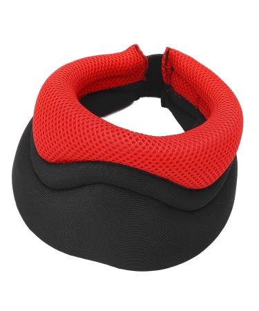 Neck Support Brace - Breathable Sponge High Elasticity Cervical Collar for Forward Head Posture - Red | Ideal for Office & Study - Buy Online on GoSupps.com