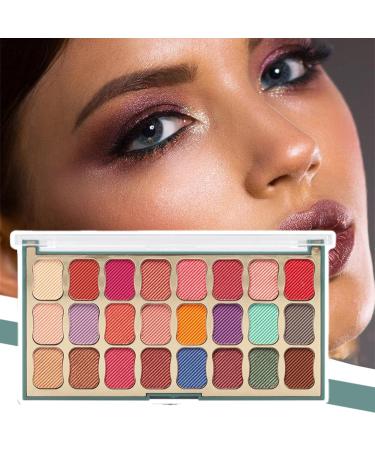 2 Eyeshadow Makeup Palette - 24 Colors Long Lasting Eyeshadow Makeup Pallet Natural Multicolor Nude Eye Makeup with Eyeshadow Brush and Mirror Dtt 2 Pcs 06 - Buy Online on GoSupps.com