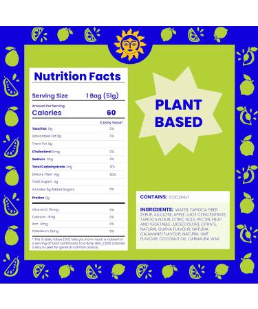 Better Sour Gummies - Guava Calamansi & Ume | Healthy Plant-Based Candy | Low Sugar Treats for Kids & Adults (Pack of 3 - Buy Online on GoSupps.com