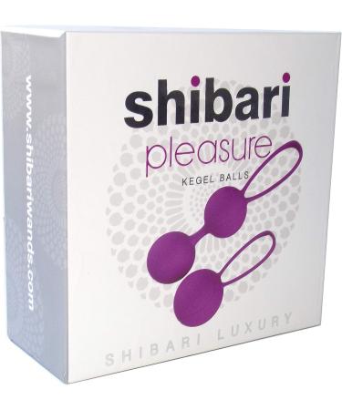 Shibari Kegel Dual Weighted Silicone Exercise Kit - Bladder Control & Pelvic Floor Strengthening - High Grade Purple - Buy Online on GoSupps.com