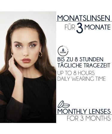 Buy Iconic Colored Contact Lenses Lime - Natural Light Green & Yellow - Monthly Wear for All Eyes - 1 Pair - Buy Online on GoSupps.com