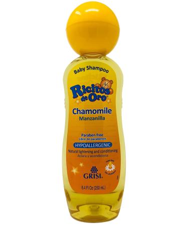 Ricitos de Oro Chamomile Baby Shampoo, Hypoallergenic Tear Free Baby Shampoo with Chamomille Extract 8.4 Fl Oz