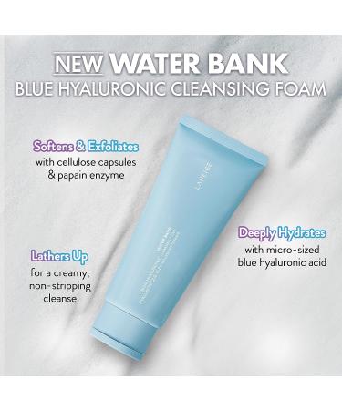 LANEIGE Water Bank Blue Hyaluronic Cleansing Foam - Hydrating Face Wash - Buy Online on GoSupps.com