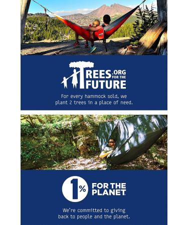 ENO DoubleNest Hammock - Lightweight Portable 1-2 Person Hammock for Camping, Hiking, Backpacking, Travel - Emerald/Yellow - Buy Online on GoSupps.com