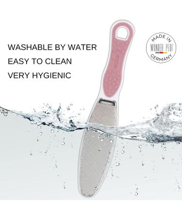 Wonder Pedi Double-Sided Foot File - Emery & Stainless Steel Callus Remover for Feet - Professional Foot Scrubber Dead Skin & Heel Scraper - Foot Rasp for Cracked Heels Repair - Buy Online on GoSupps.com
