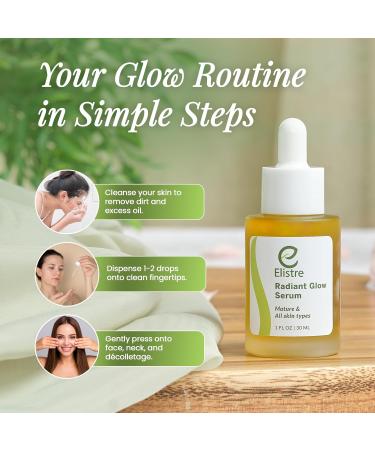 Elistre Radiant Glow facial oil with Vitamin C Blend of Exotic Essential and Nurturing plant oils For Very Dry skin Types - Buy Online on GoSupps.com