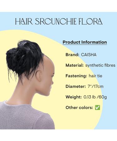 CAISHA Jumbo Haardic Hairgumi for Bridal Updos | Wavy Dutt Flora Hairstyles DM17cm - Black G1f #1 - Buy Online on GoSupps.com