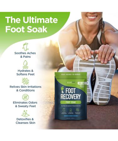 Tea Tree Foot Soak Salts for Foot Recovery - Epsom Salt Bath Soak for Dry Feet - Athletes Foot Soak - 2 Pack, 1lb Each - Buy Online on GoSupps.com