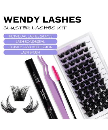 Premium Eyelash Extension Set - Cluster Lashes for DIY Lash Application | Long-lasting Lash Bond & Hold - Buy Online on GoSupps.com
