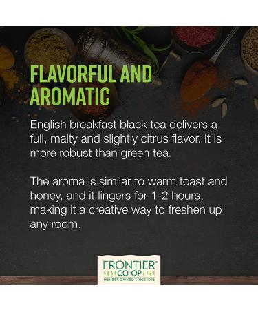 Frontier Organic English Breakfast Tea 16 oz - Premium Natural Blend - Buy Online on GoSupps.com
