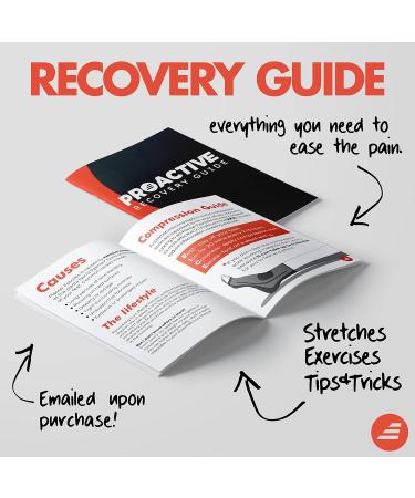 ProActive Plantar Fasciitis Recovery Kit Compression Socks One Pair Foot Roller and Recovery Guide Perfect for Plantar Fasciitis Support Achilles Tendonitis Sports Injury Heel Ankle Pain Regular - Buy Online on GoSupps.com