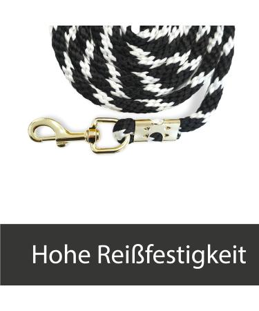 Stylish Leading Knitting for Horses - Tiebar Trick Leash Set (Red & Black) | Pony & Donkey Binding - Buy Online on GoSupps.com