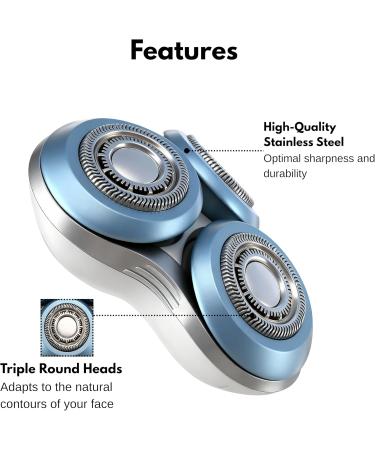 Panlouting Replacement SH7052 Shaving Head compatible with Philips S7000 Series 7310 7340 7530 7740 7880 7950 - Buy Online on GoSupps.com