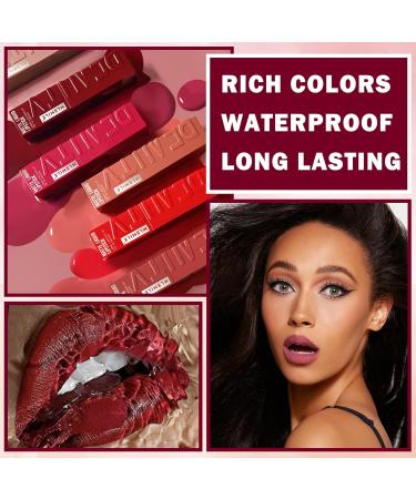 XINGXYUEL 3PCS Matte Liquid Lipstick Set Velvet Lip Gloss Lip Stain Long Lasting Waterproof Matte Red Lipstick for Women Lip Makeup Gift Set B-04 Rose Pink+05 Ruby Red+06 Wine Red Set B(rose Pink+ruby Red+wine Red) - Buy Online on GoSupps.com