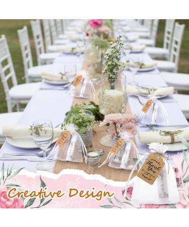 Shop Loopeer 50 Set Bridal Shower Favors - Lip Balm Organza Bags & Thank You Tags for Weddings & Bachelorette Parties - Bulk Souvenirs (Pink Flower - Buy Online on GoSupps.com