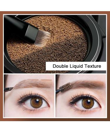 FLLUOUZH 2 in 1 Eyebrow And Eyeliner Cream With Stamp Multifunctional Double Sided Eyeliner Stamp Double Color Waterproof Eyebrow Powder And Eyeliner Cream Eyebrow Stencil Set Gray - Buy Online on GoSupps.com