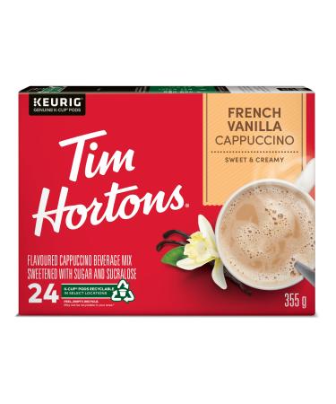 Tim Hortons French Vanilla Cappuccino K-Cup Pods 24 Pack Coffee