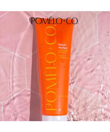 Pom lo+Co. Peach Trio: Moisturizing Vegan Hair Care Set - Shampoo Conditioner & Haarmask for Dry Hair - Buy Online on GoSupps.com