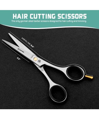 Asipro Professional Hair Scissors 6.5 | Sharp High-Quality Hair Cutting Scissors for Men Women & Pets - Includes Case - Buy Online on GoSupps.com