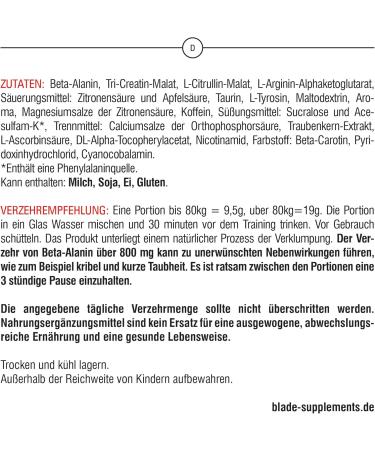 BLADE Series Preworkout 2.0 - Mango Booster 200g | Best Pre-Workout Supplement for Energy & Performance - Buy Online on GoSupps.com