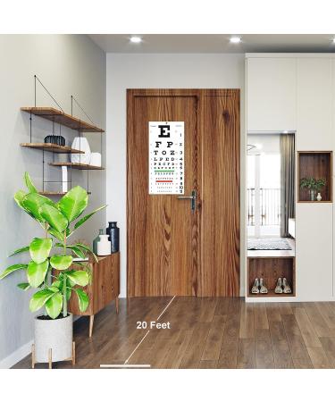 Snellen Eye Chart for Eye Exams - 20 feet - 22.11 inches - Wall Decor - Kids Gifts - Buy Online on GoSupps.com