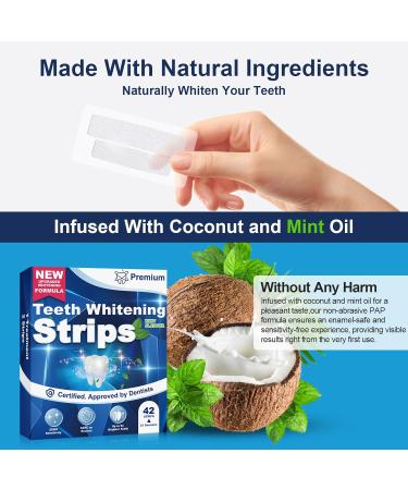 Teeth Whitening Strips - 42 Sensitive-Friendly Strips for 21 Treatments - Professional Whitening for Sensitive Teeth - Buy Online on GoSupps.com